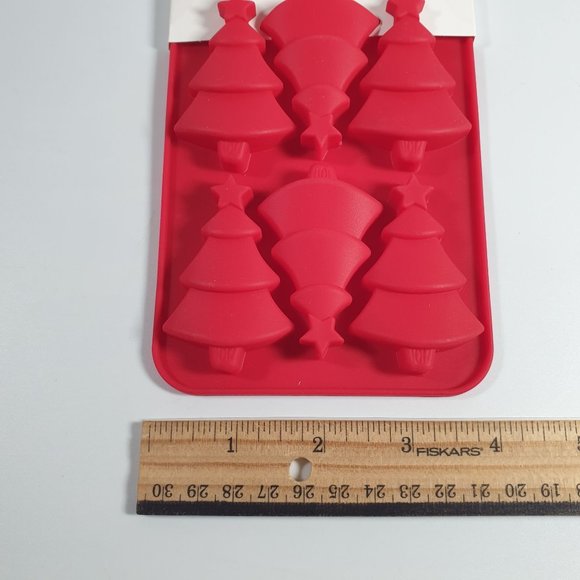 Christmas Tree Silicone Candy Mold Chocolate Melts Polymer Clay Heat Resistant - Picture 5 of 6